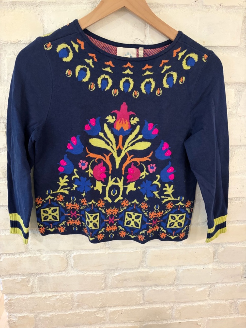 Anthropologie HWR Floral Intarsia Sweater
(B6)